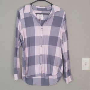 Womens plaid button down